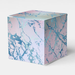 Ballotins Marbre Iridescente   Tendance Faux Holo bleu rose