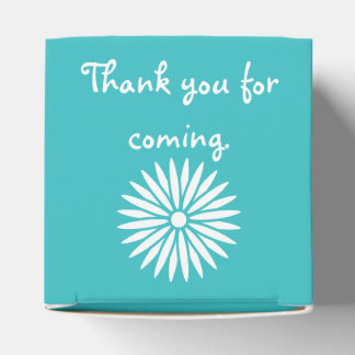 Ballotins Marguerites et papillons en Ballotin Turquoise