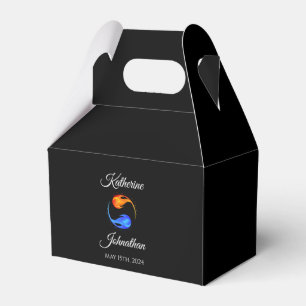 Ballotins Mariage à flamme jumelle-Ballotin noir