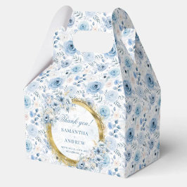 Ballotins Mariage aérien romantique Bohême Pastel Blue Gold