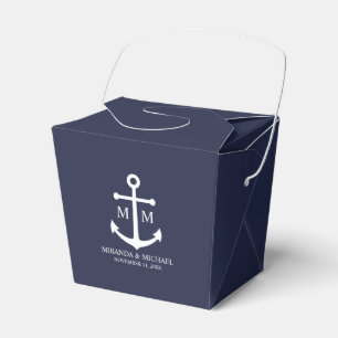 Ballotins Mariage Ancre bleu marine