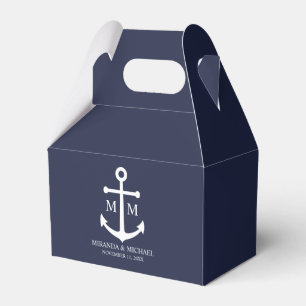 Ballotins Mariage Ancre bleu marine
