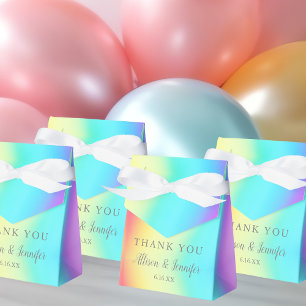 Ballotins Mariage arc-en-ciel mignon Merci personnalisé