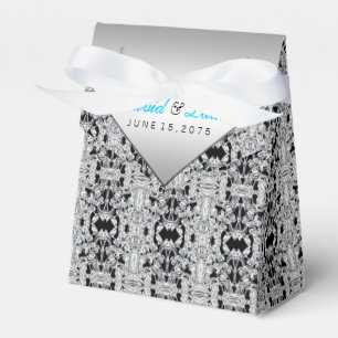 Ballotins Mariage Argent et Bleu Canard