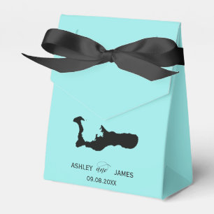 Ballotins Mariage Bienvenue à Grand Cayman Map Ballotin