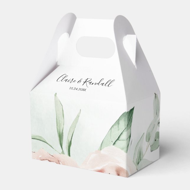 Ballotins Mariage blanc rose vert (Verso)
