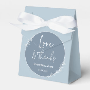 Ballotins Mariage bleu Dusty Favoriser Merci sac