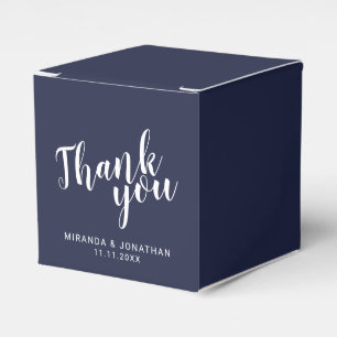 Ballotins Mariage bleu marine moderne