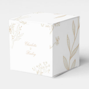 Ballotins Mariage Boho Floral Beige