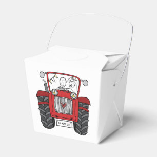 Ballotins Mariage campagnard Tracteur personnalisé Ballotin