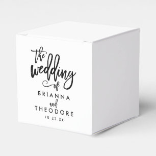 Ballotins Mariage chic avec lettrage à la main