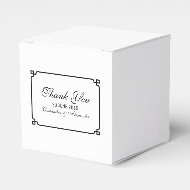 Ballotins Mariage chic Black Deco (Verso)
