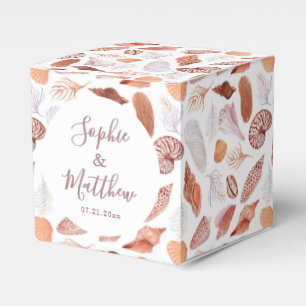 Ballotins Mariage Chic Côté Plage Aquarelle Coquillages