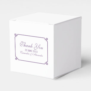 Ballotins Mariage chic violet déco