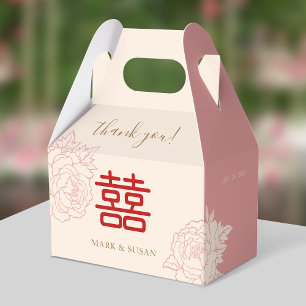 Ballotins Mariage chinois Elégant Double Bonheur