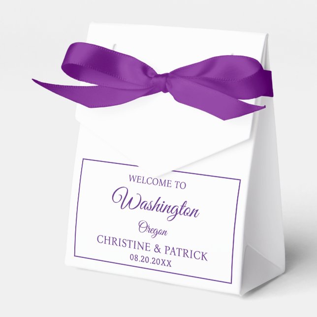 Ballotins Mariage classique Bienvenue Cadeaux de mariage per (Verso)