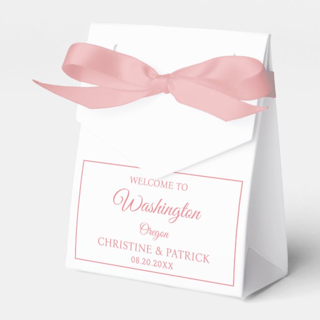 Ballotins Mariage classique Bienvenue Cadeaux de mariage per (Verso)