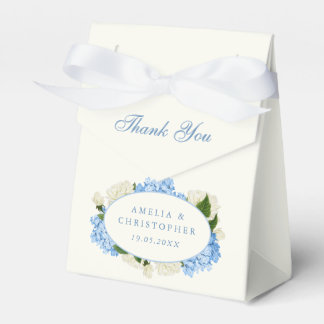Ballotins Mariage Classique Hydrangea Bleu Rose Blanche