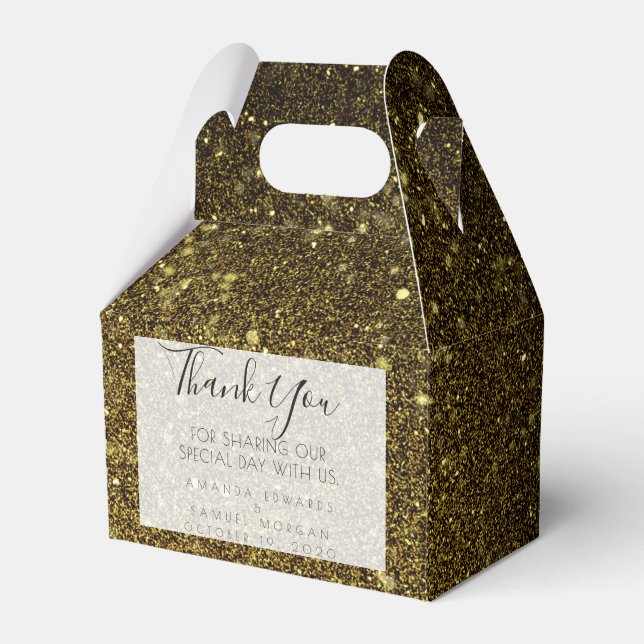 Ballotins Mariage d'âge noir et or (Verso)