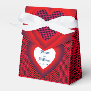 Ballotins Mariage d'amour du coeur rouge