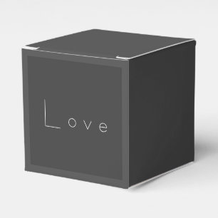 Ballotins Mariage d'amour gris blanc élégant