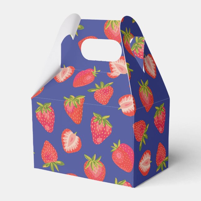 Ballotins Mariage d'anniversaire de fraises (Verso)