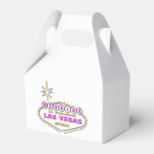 Ballotins MARIAGE DANS LAS VEGAS GABLE BALLOTIN. Logo rose.