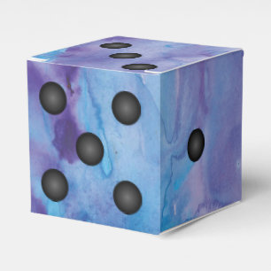 Ballotins Mariage d'aquarelle bleu et violet élégant