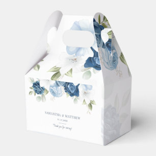 Ballotins Mariage d'aquarelle bleu foncé