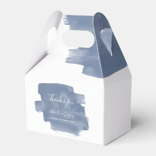 Ballotins Mariage d'aquarelle bleu foncé