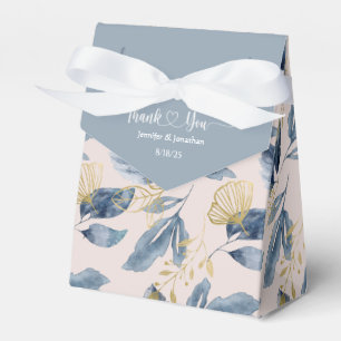 Ballotins Mariage d'aquarelle bleu foncé