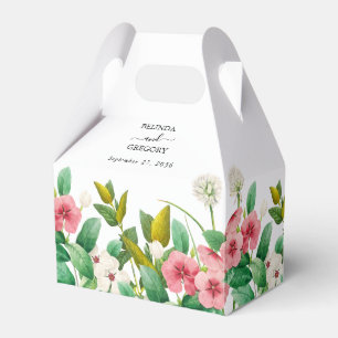 Ballotins Mariage d'aquarelle périphérique fleur sauvage