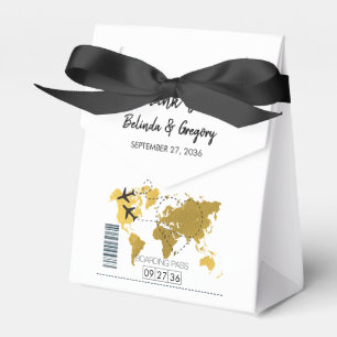 Ballotins Mariage de carte d'embarquement de destination