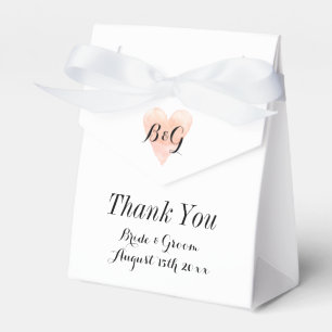 Ballotins Mariage de coeur rose corail à main exclusif