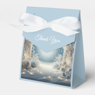 Ballotins Mariage de forêt de neige rayonnante