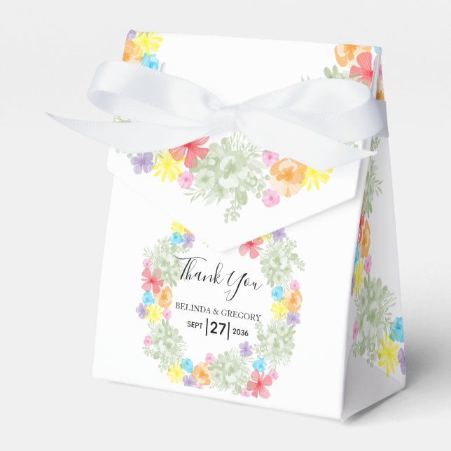 Ballotins Mariage de germe floral rustique (Verso)