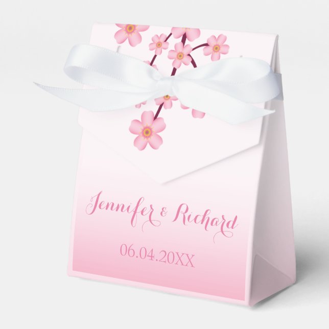 Ballotins Mariage de la succursale Sakura en fleurs de ceris (Verso)