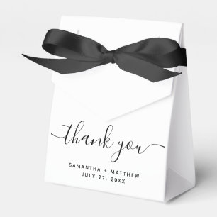 Ballotins Mariage de Merci minimaliste simple et élégant