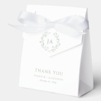 Mariage de monogramme vert Sage