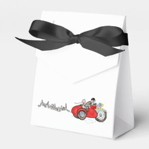 Ballotins Mariage de moto et side-car de mariés