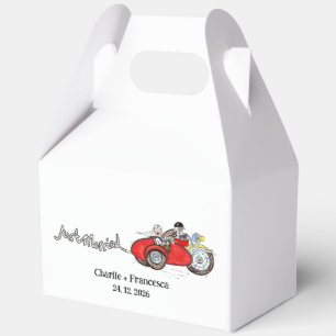 Ballotins Mariage de moto et side-car de mariés