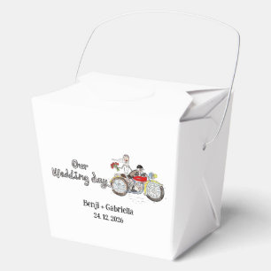 Ballotins Mariage de moto Mariée et marié