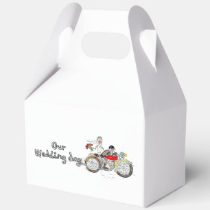 Ballotins Mariage de moto mariés et femme