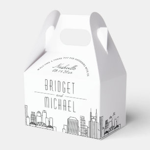 Ballotins Mariage de Nashville   Ville Skyline