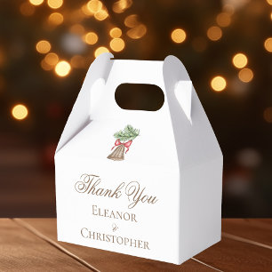 Ballotins Mariage de Noël personnalisé minimaliste