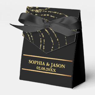Ballotins Mariage de Parties scintillant Monogram Cute Gold