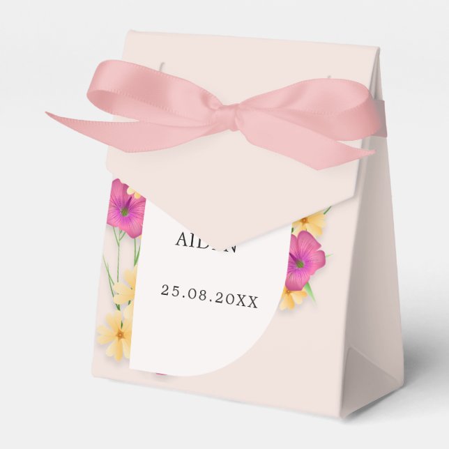 Ballotins Mariage de prairie florale sauvage (Verso)