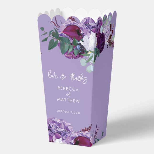 Ballotins Mariage de script Floral Aquarelle (Recto)