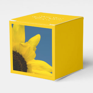 Ballotins Mariage de tournesol jaune et ciel bleu