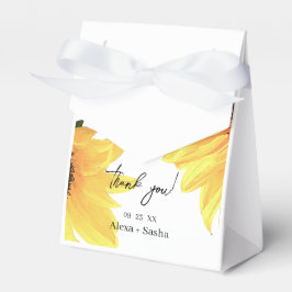 Ballotins Mariage de tournesols aquarelle